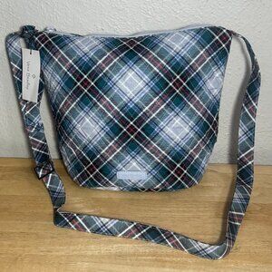 Vera Bradley Bucket Crossbody in Snowy Plaid NWT